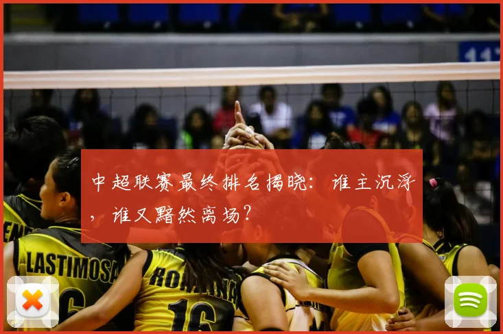 中超联赛最终排名揭晓：谁主沉浮，谁又黯然离场？